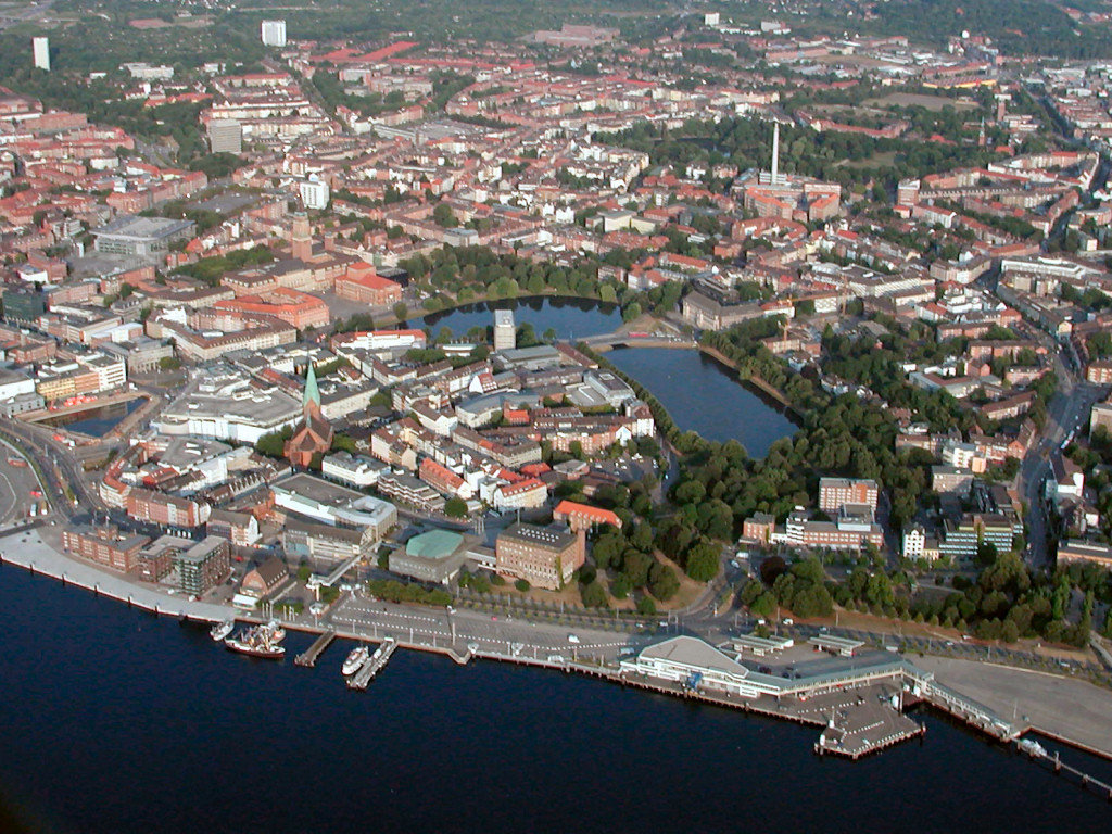 Das Kieler Stadtzentrum